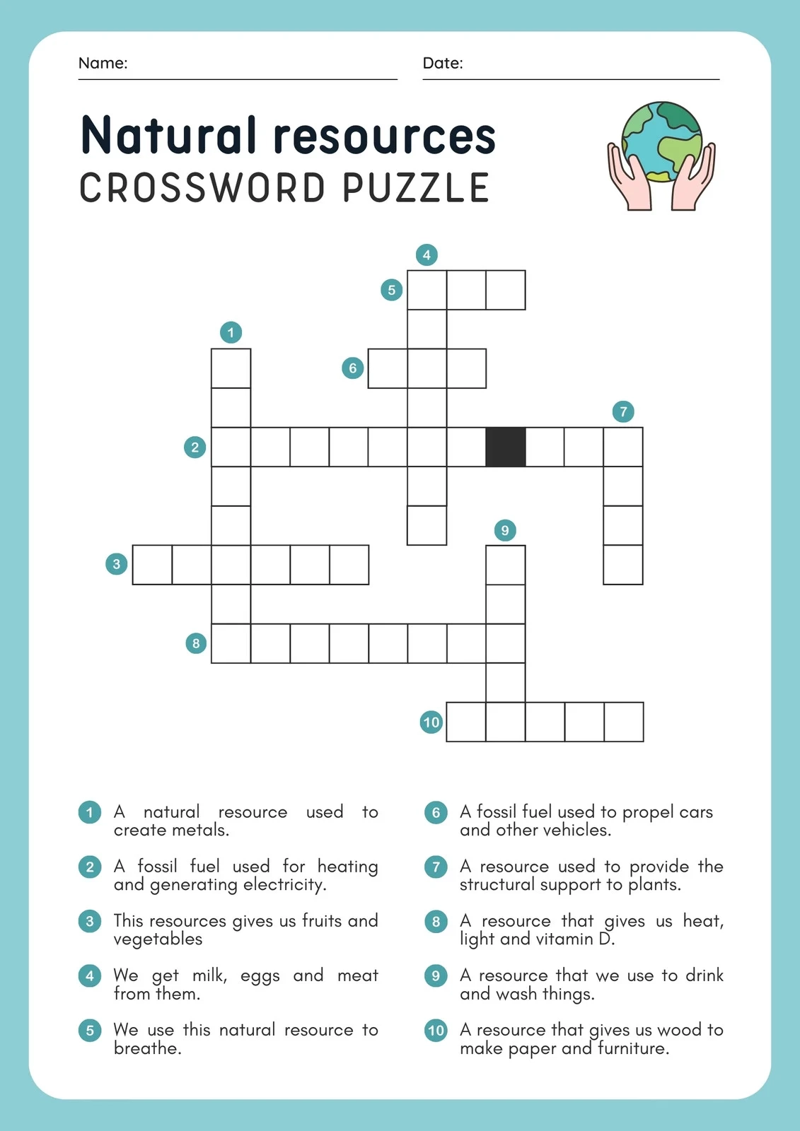 Free Crossword Puzzle Creator Printable