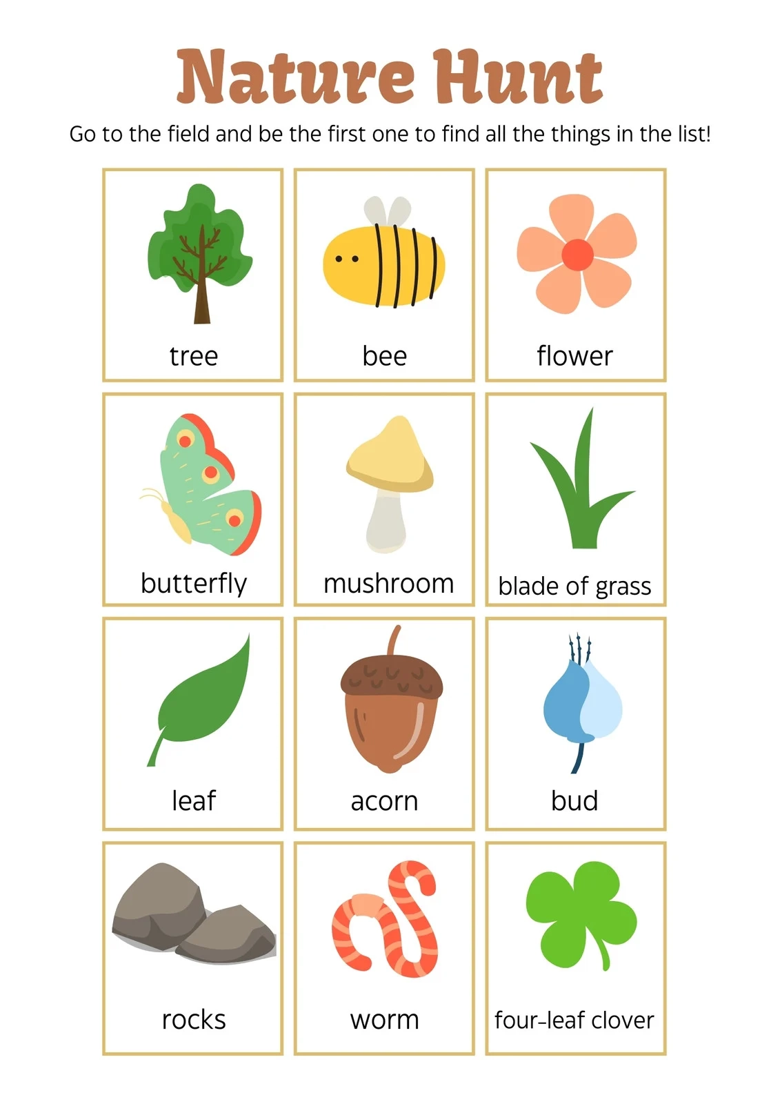 Free And Customizable Scavenger Hunt Templates