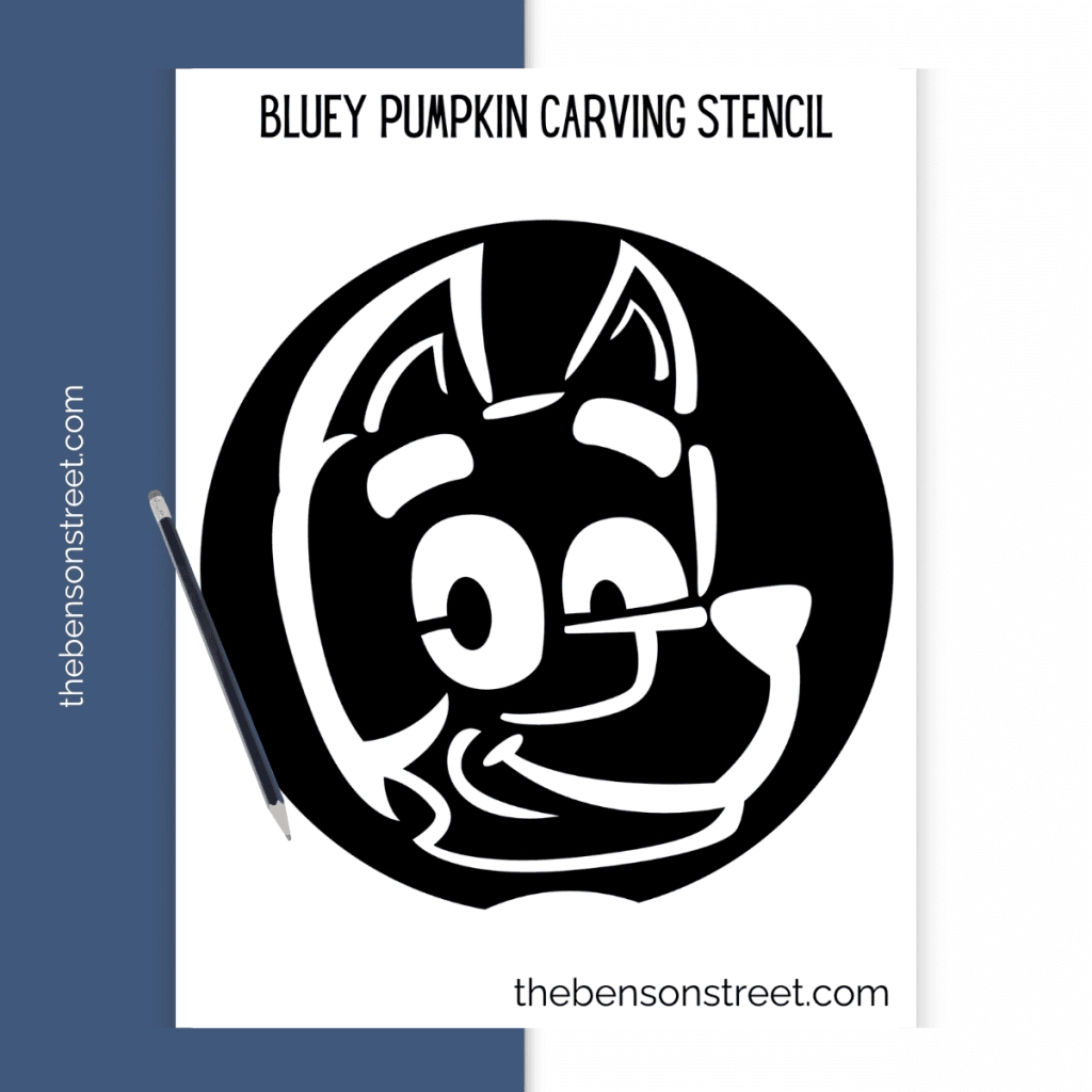 Free Bluey Pumpkin Stencil Printable Carving Template The 
