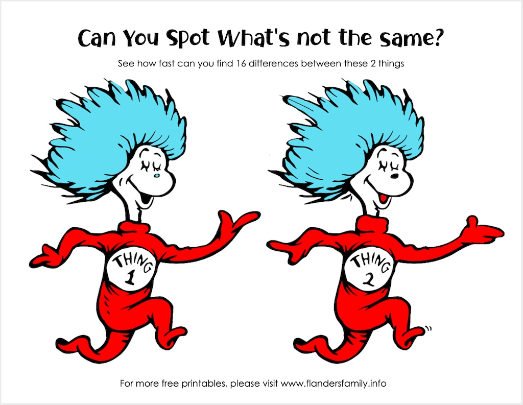 Free Cat In The Hat Printables Flanders Family Home Life
