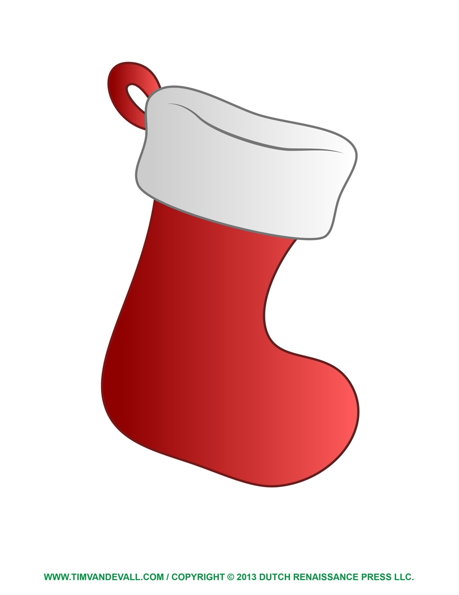 Free Christmas Stocking Template Clip Art amp Decorations