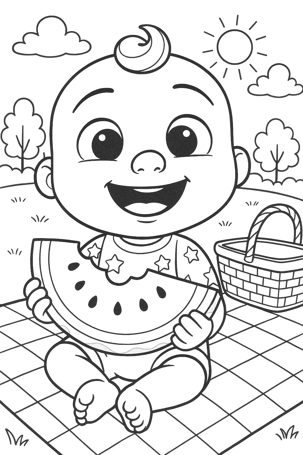 Cocomelon Printable Coloring Pages