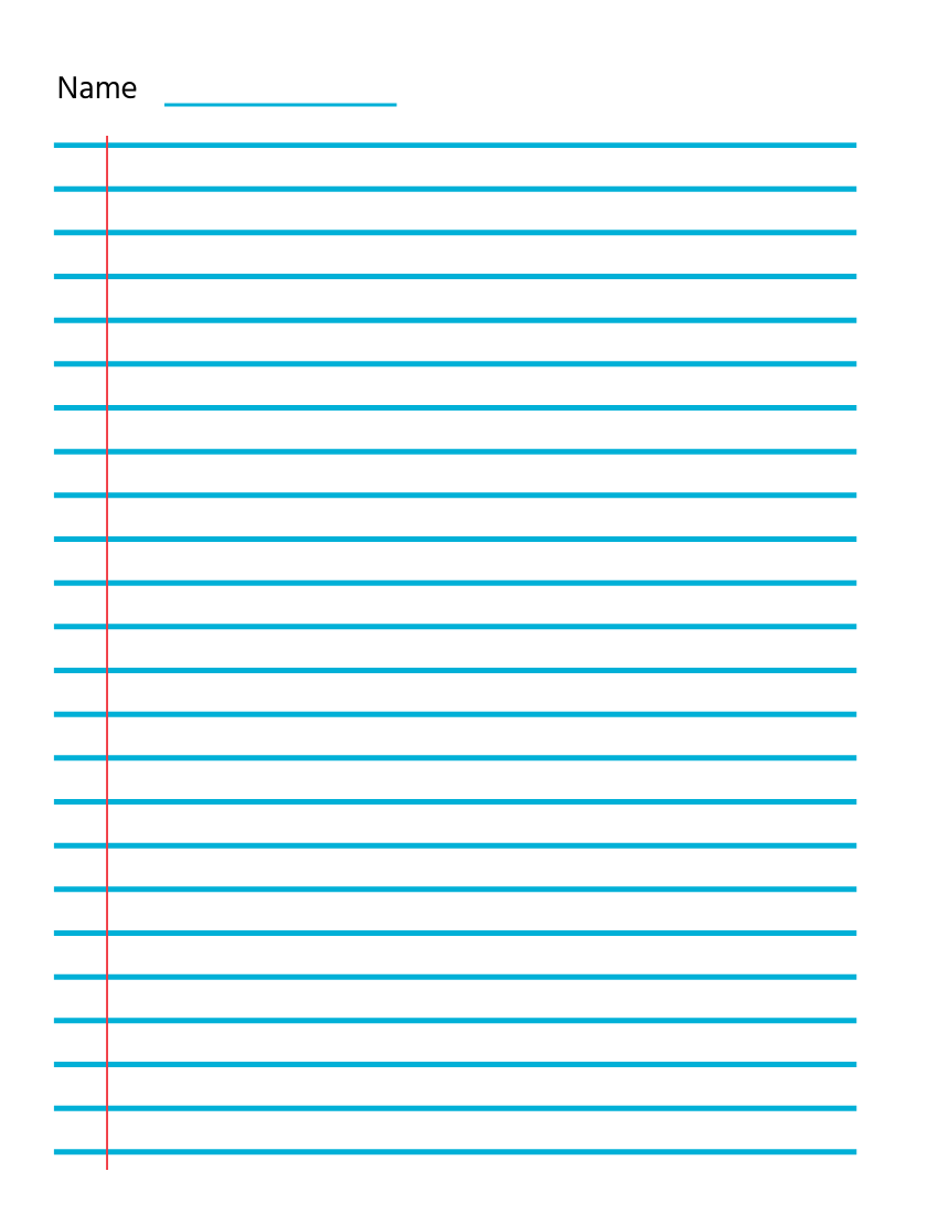 Printable Wide Ruled Lined Paper