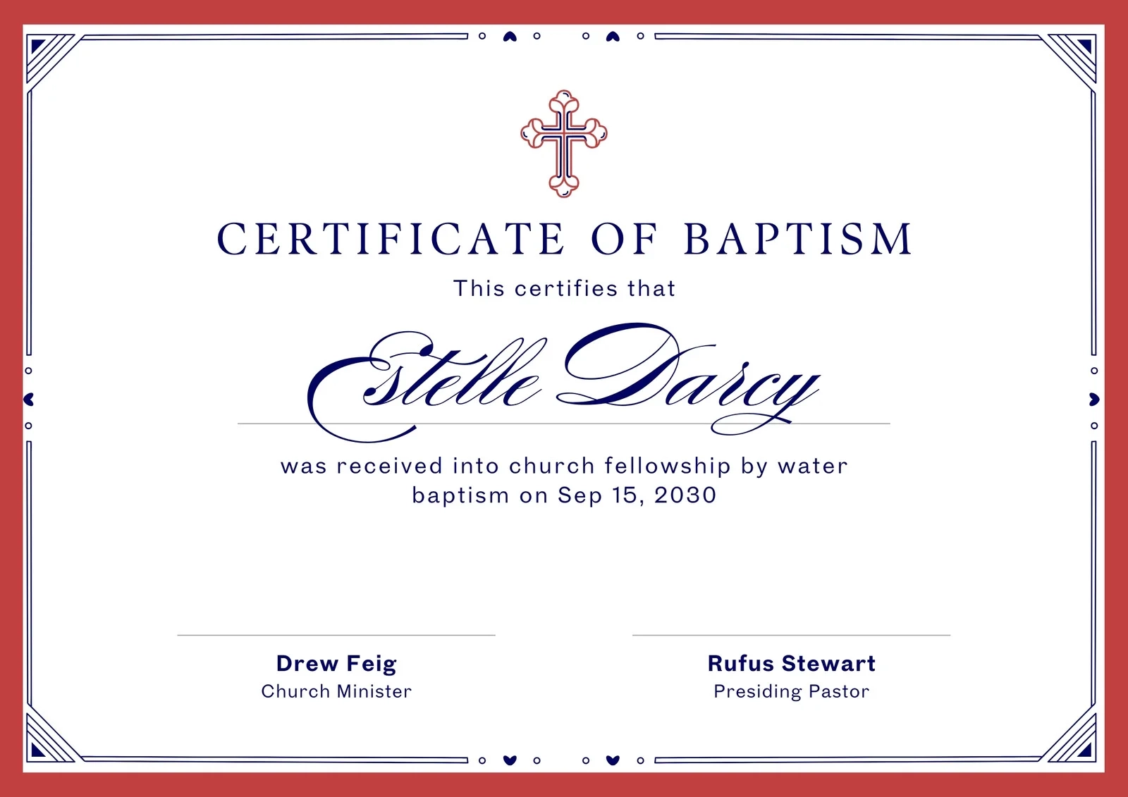 Free Baptism Certificates Printable