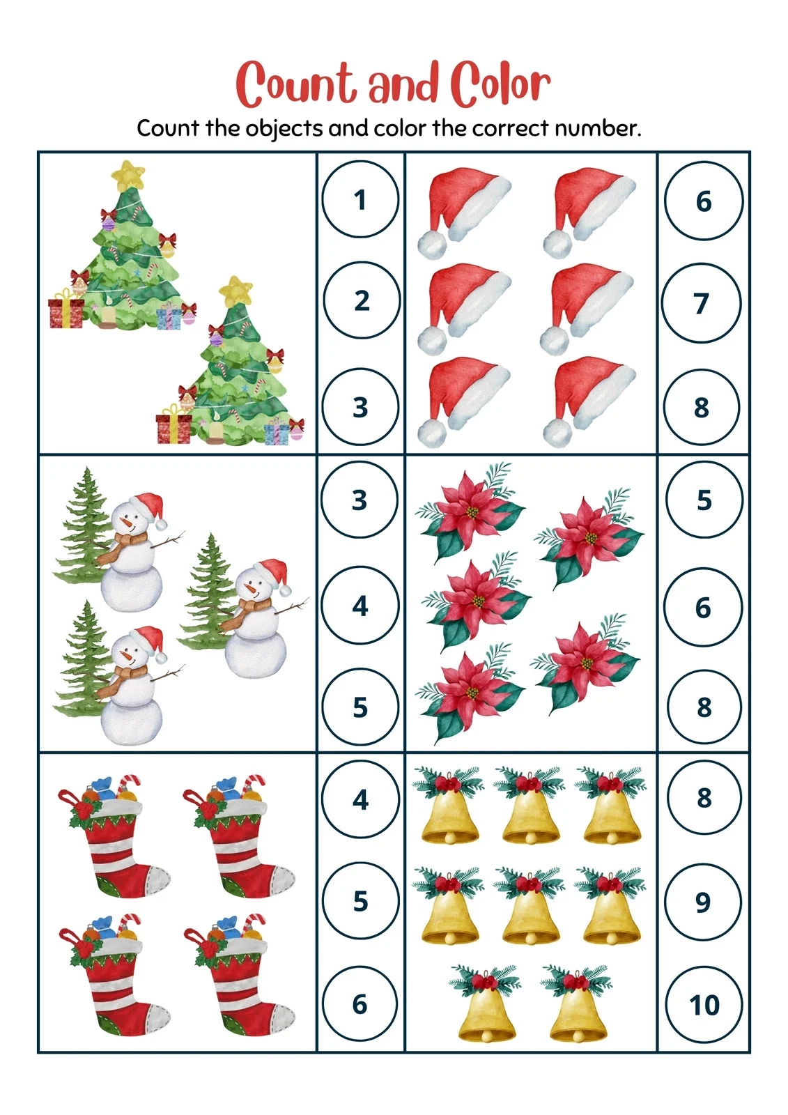 Free Editable Christmas Worksheet Templates Canva