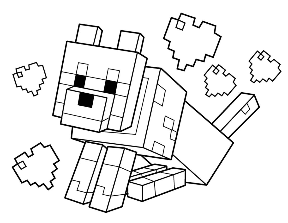 free minecraft coloring page to color minecraft coloring pages