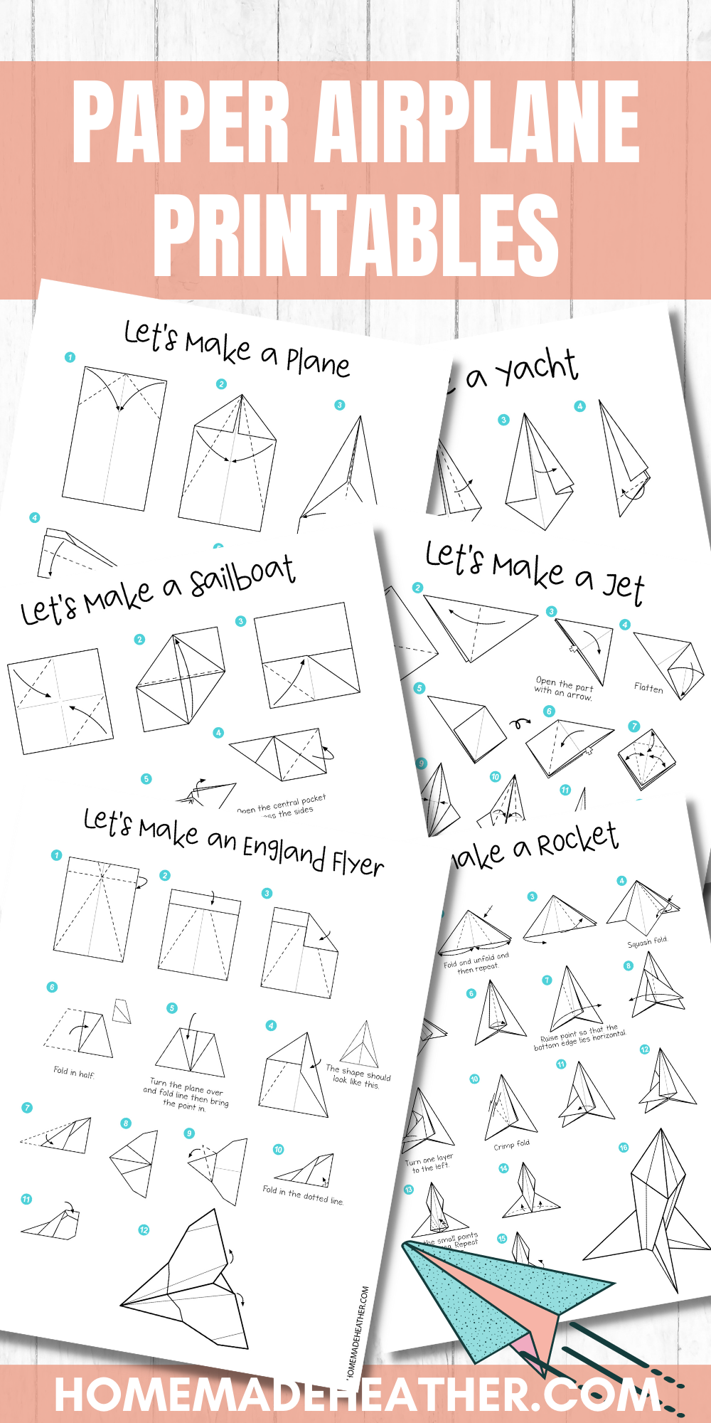 Paper Airplane Instructions Printable
