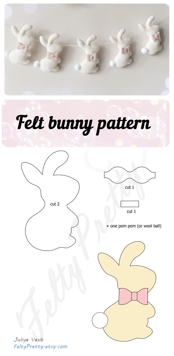 Free Pattern Bunny Pattern Bunny Template Free Sewing Pattern 