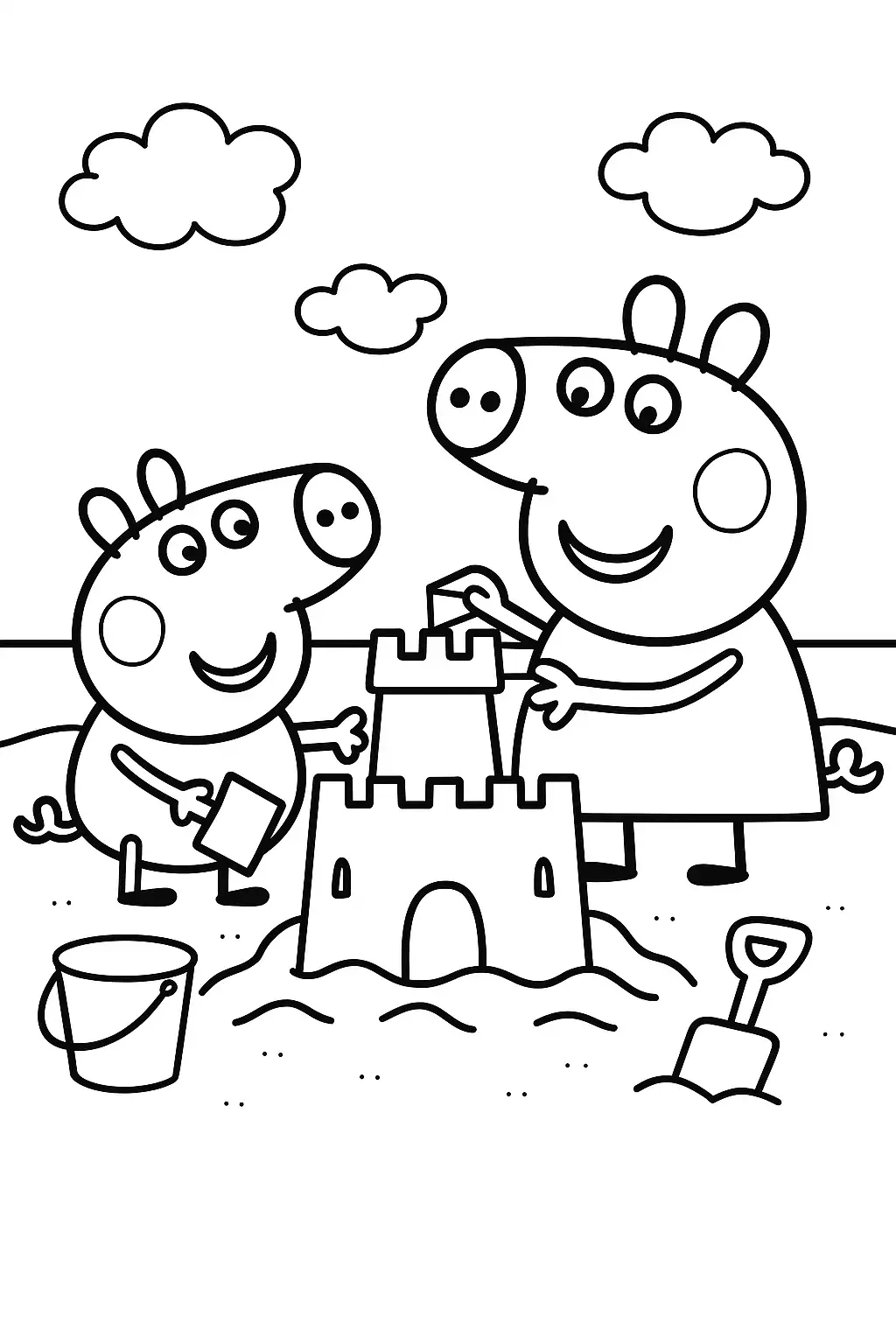 Free Peppa Pig Coloring Page Generator 20 Peppa Pig Coloring 