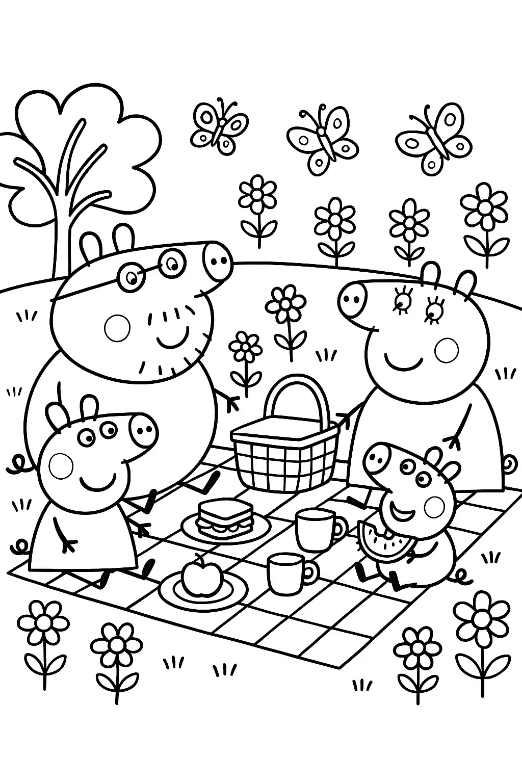 Peppa Pig Coloring Pages Printable