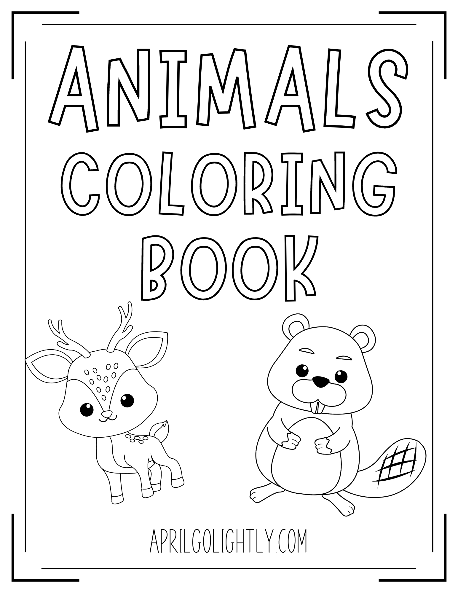 Coloring Pages Free Printable Animals