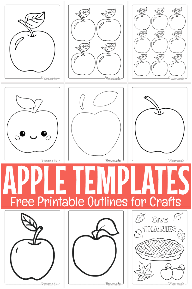 Apple Template Printable Free