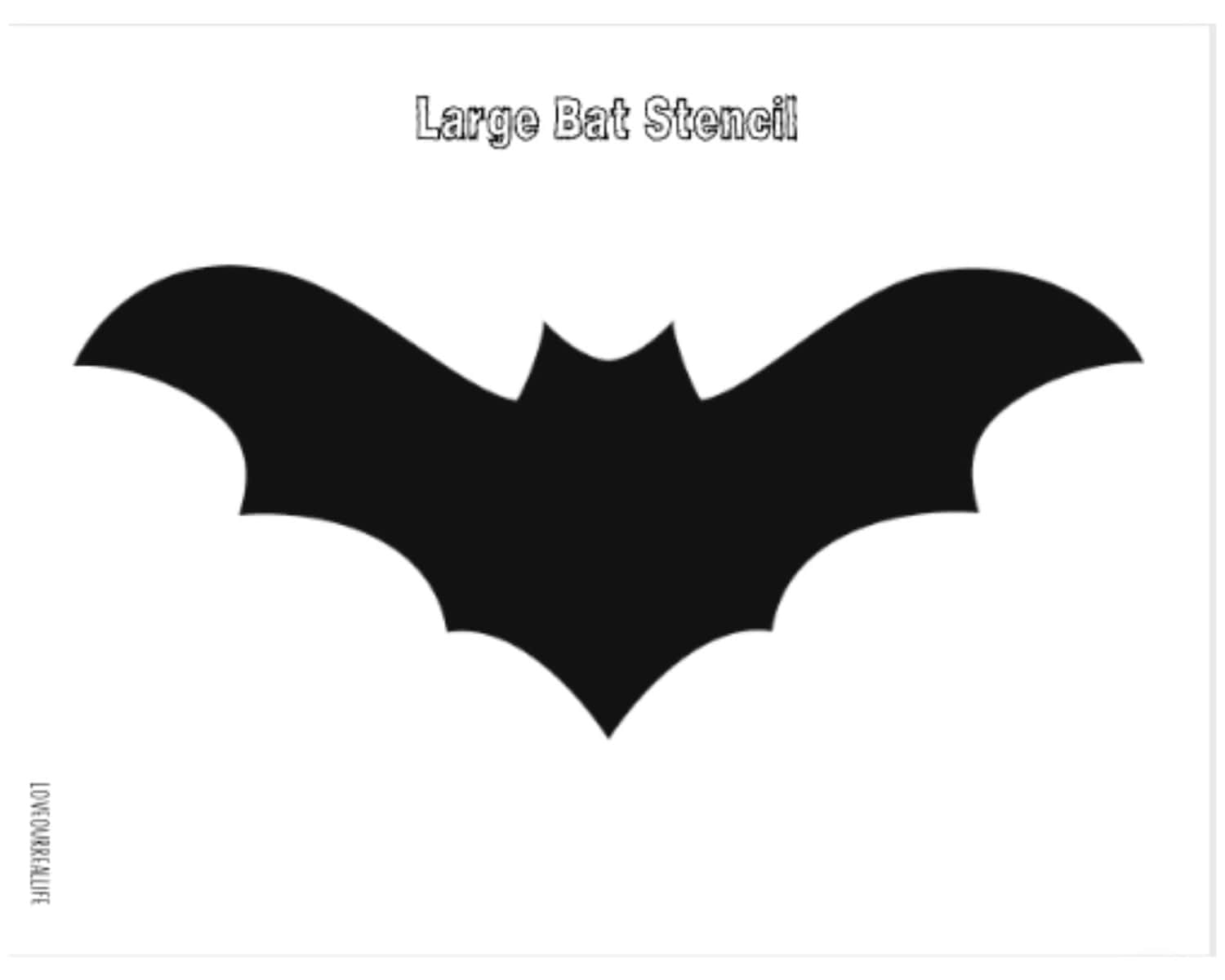 Bat Outline Printable