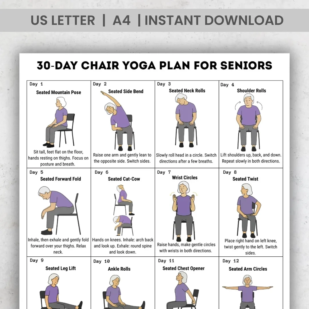Free Printable Chair Exercises Printable Chair Exercises For 