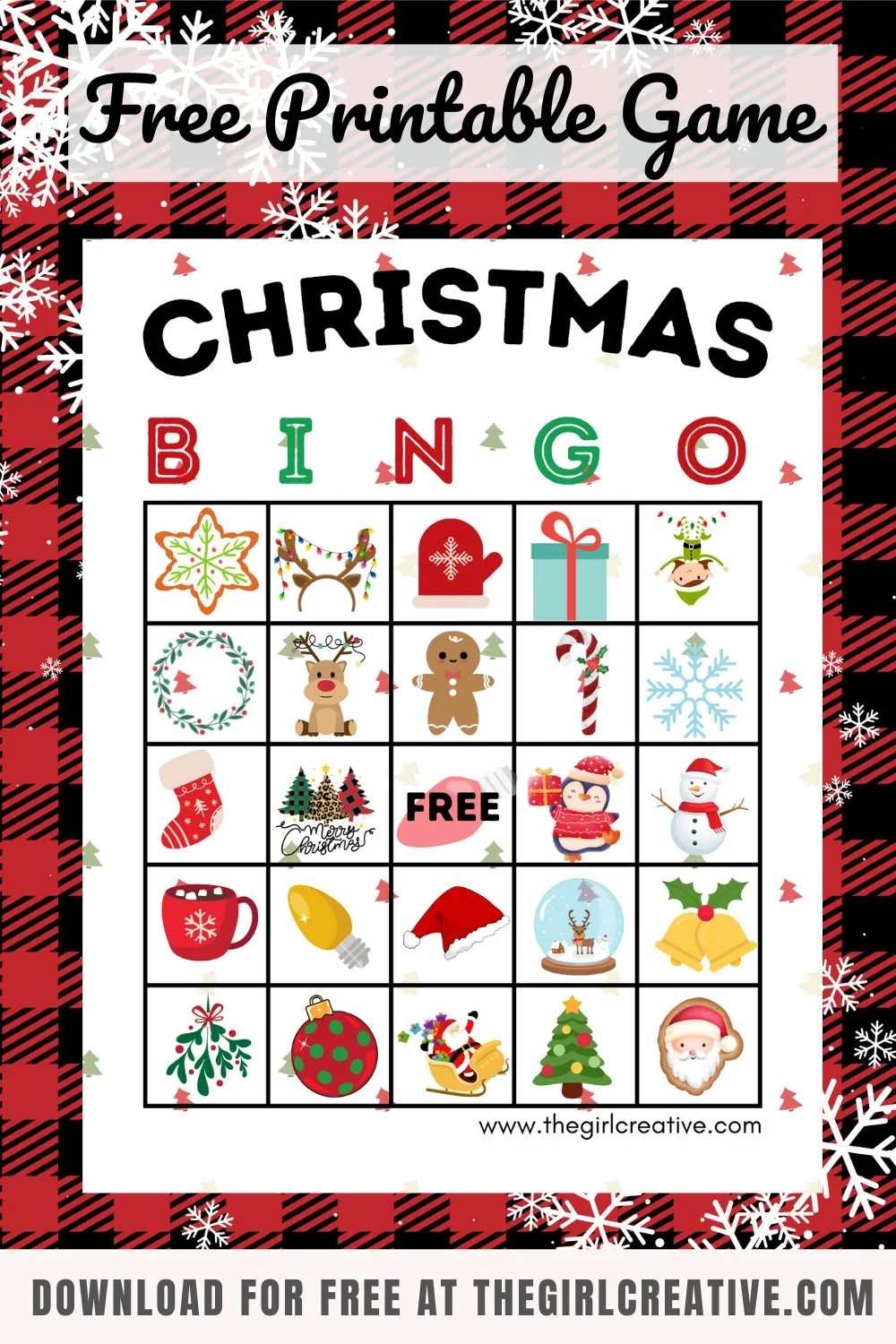 Free Christmas Printable Bingo