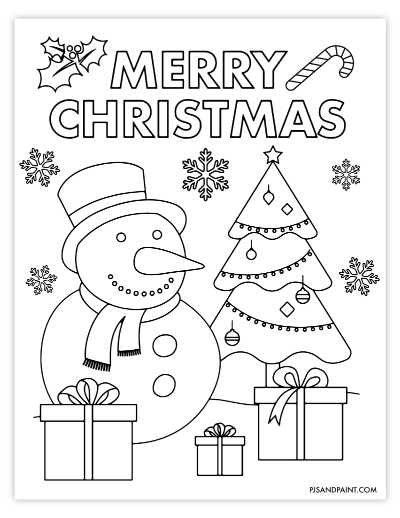 Free Printable Christmas Coloring Book