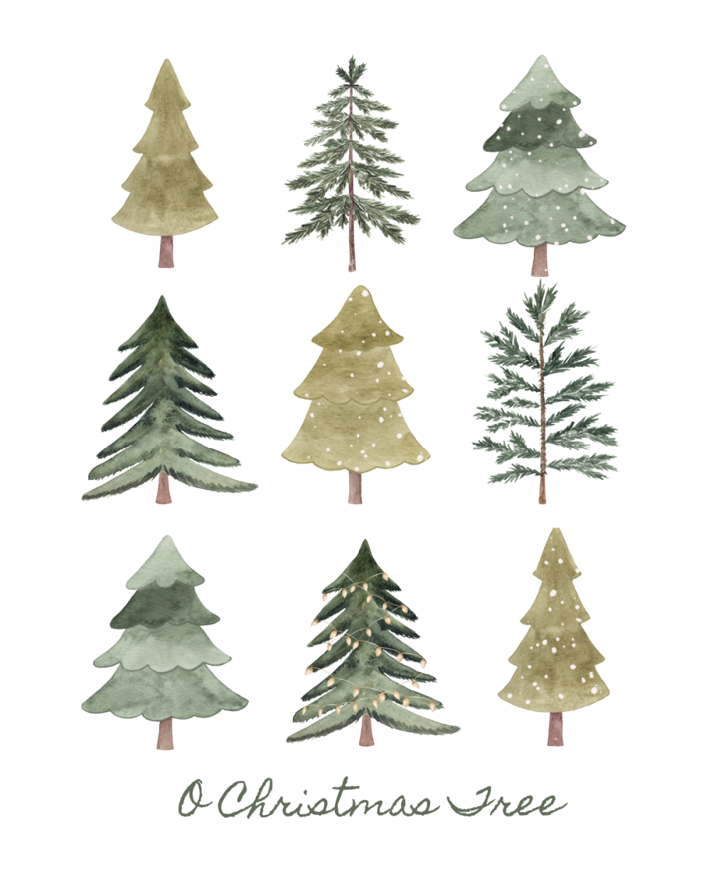 Printable Christmas Tree