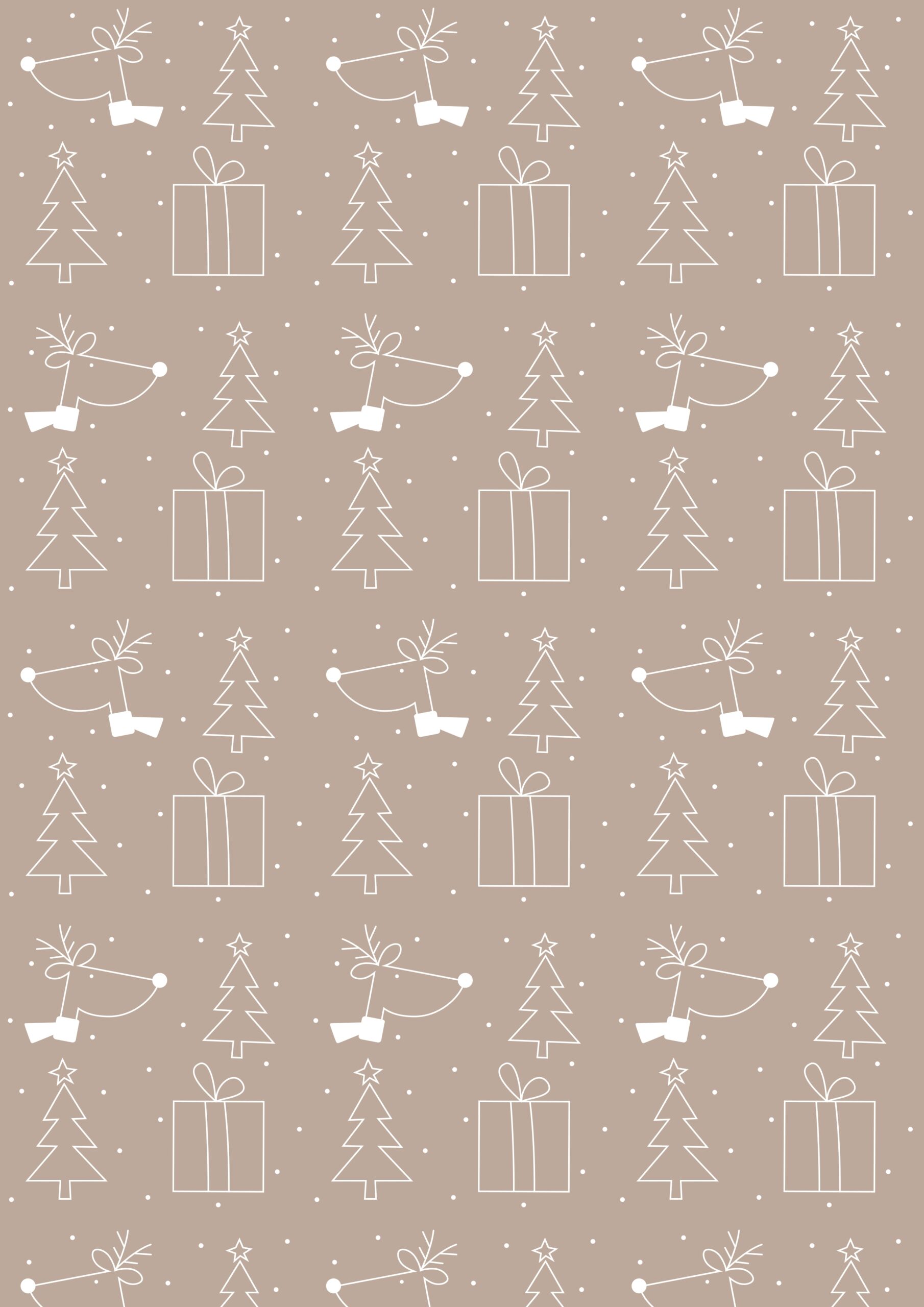 Printable Christmas Gift Wrapping Paper