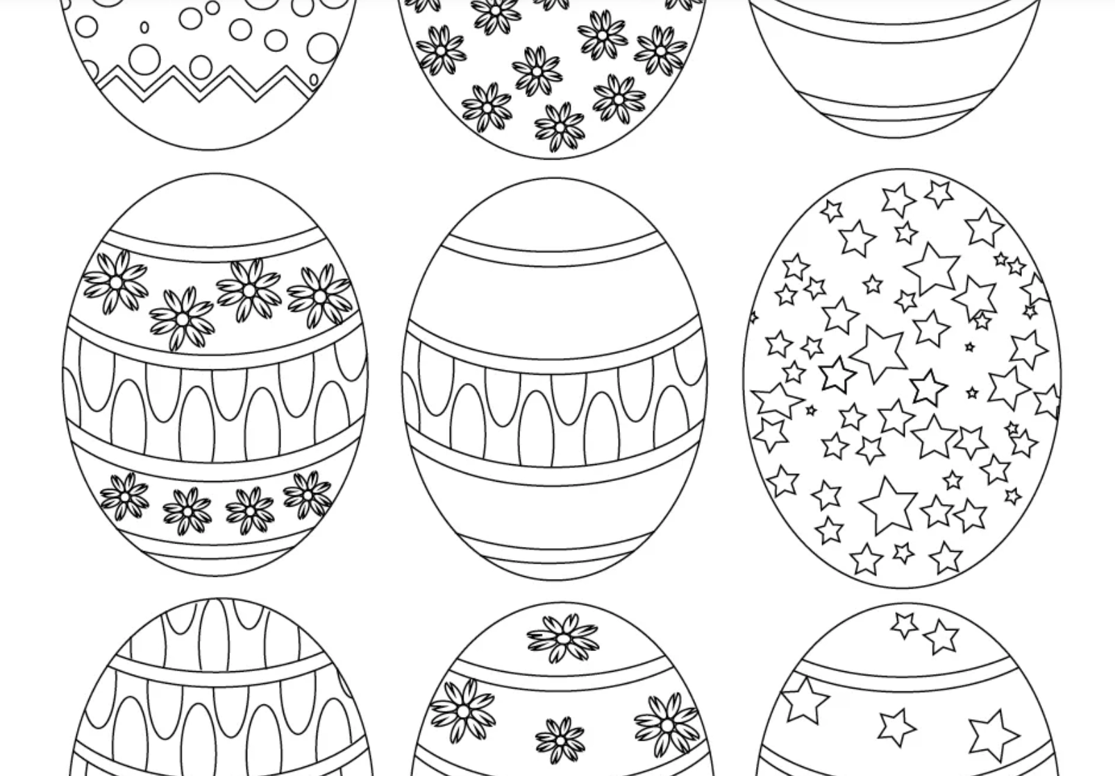 Free Printable Easter Eggs For Window Egg Hunt Come Together 