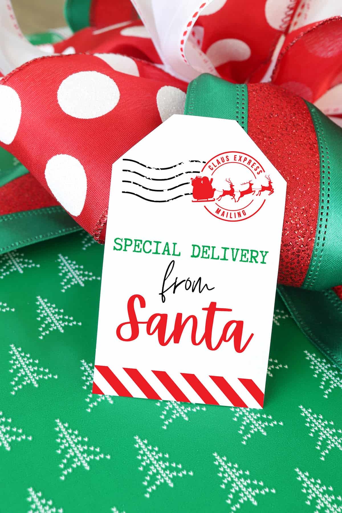 Free Printable From Santa Gift Tags For Christmas Aubree Originals