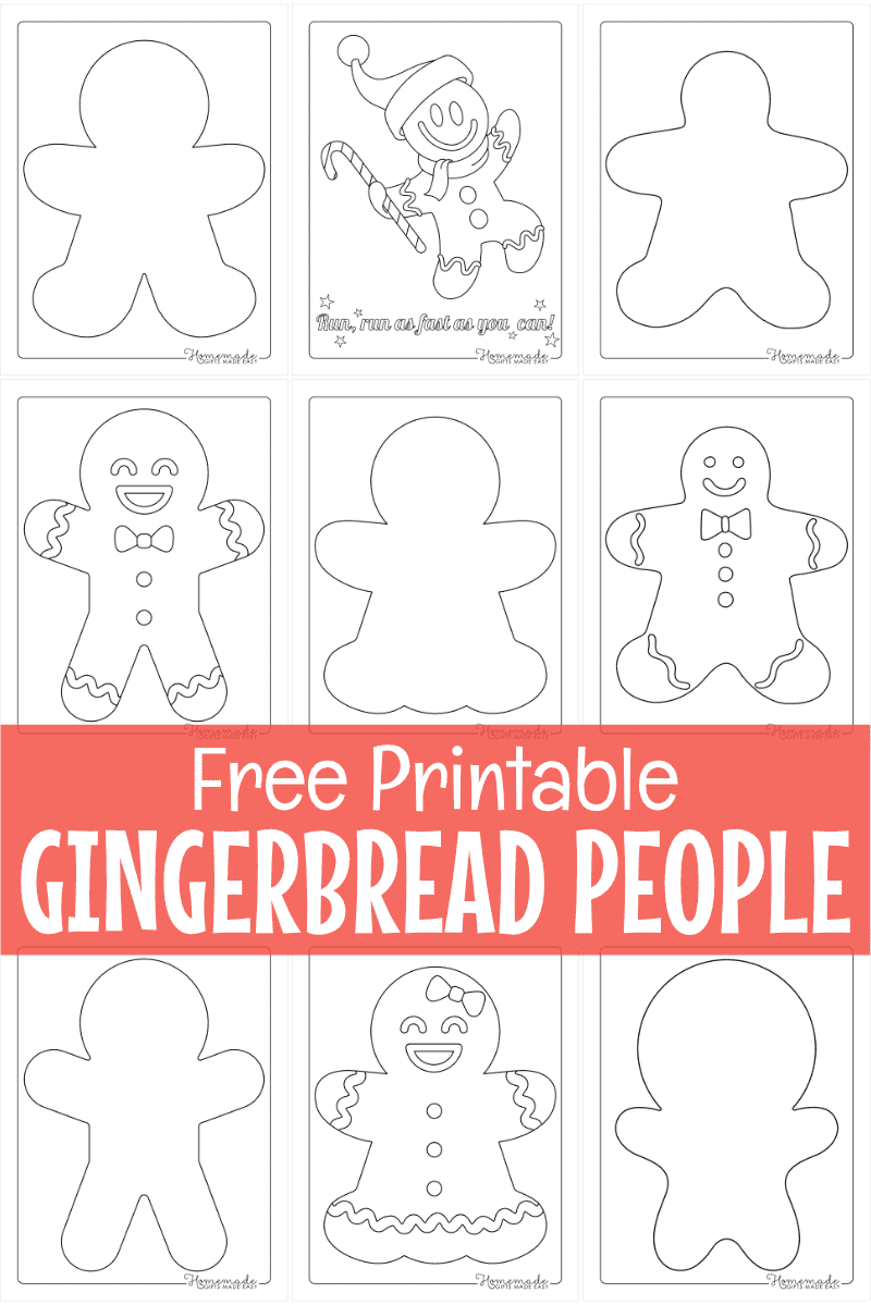 Gingerbread Man Printables