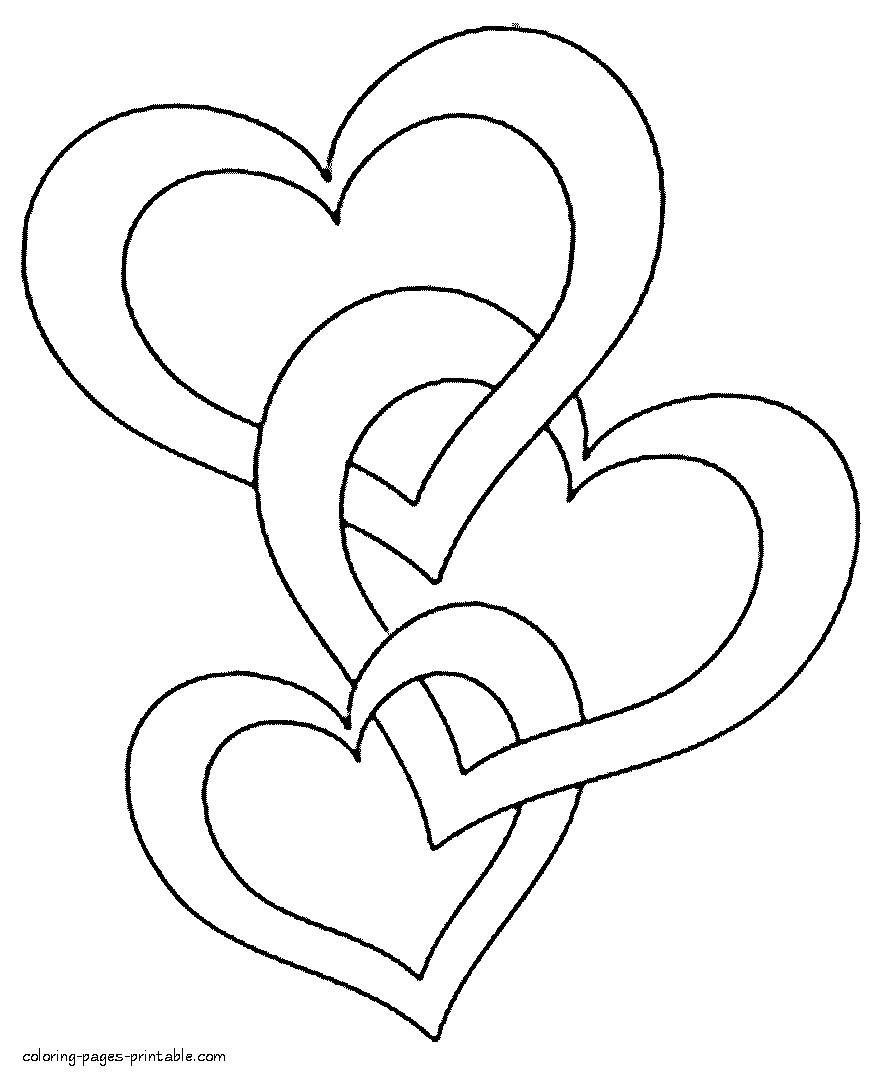 Free Printable Coloring Pages Hearts
