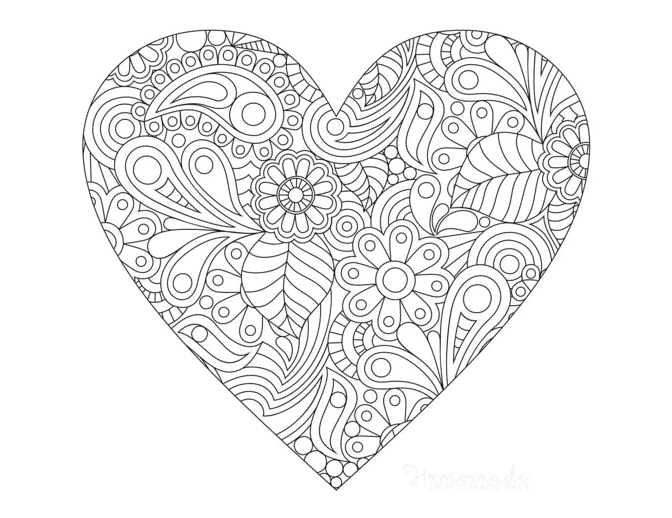 Heart Printable Coloring Pages