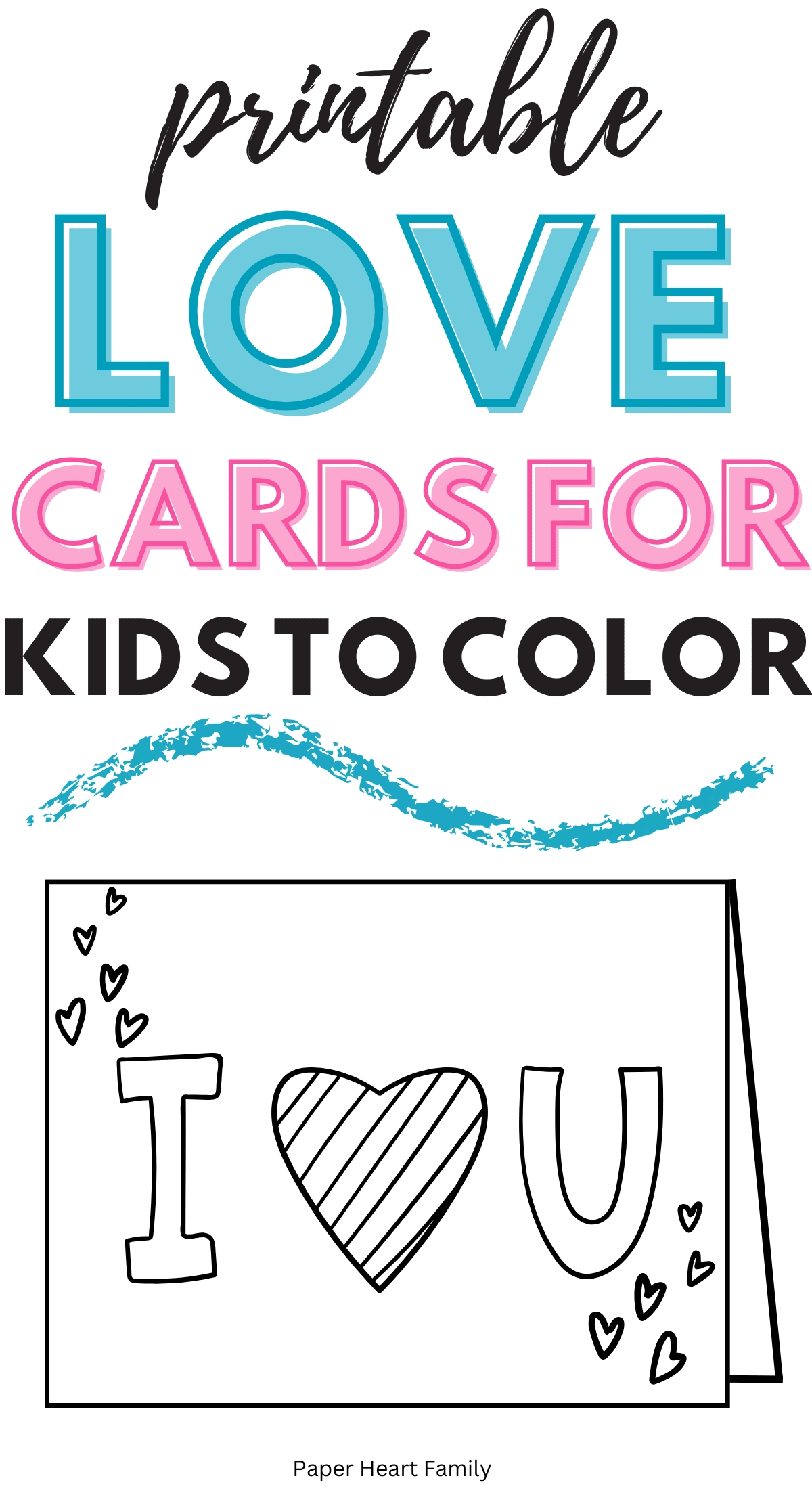 I Love You Printable