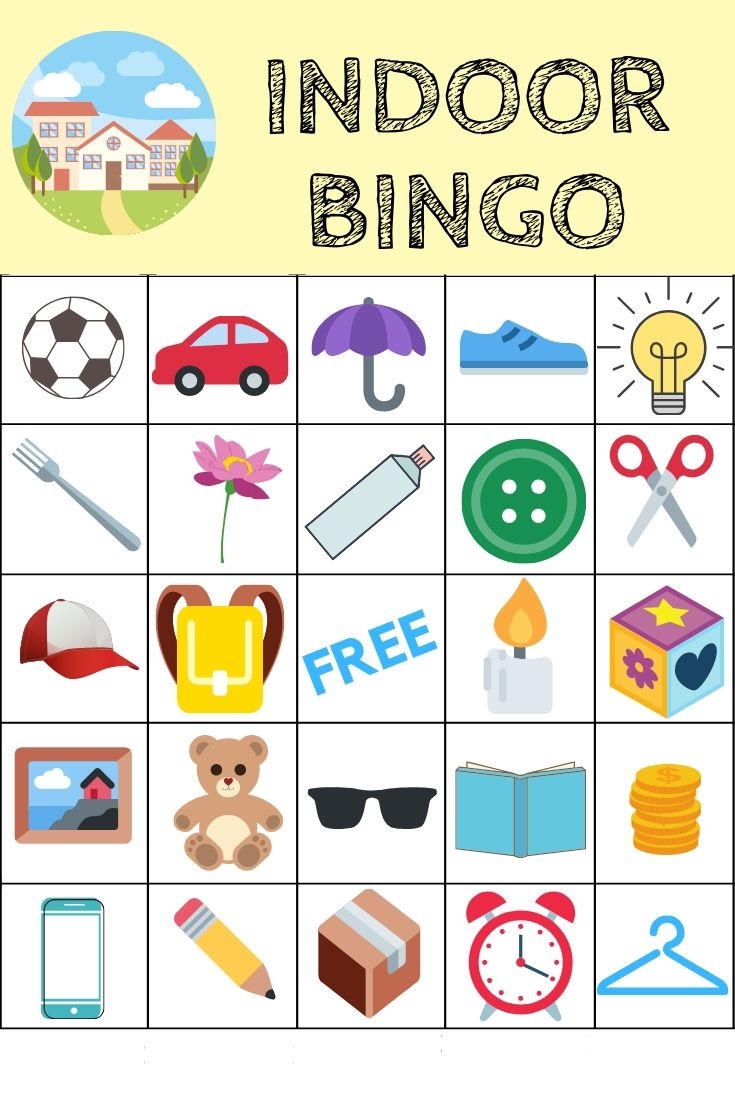 Free Printable Indoor Bingo Game AllFreeKidsCrafts