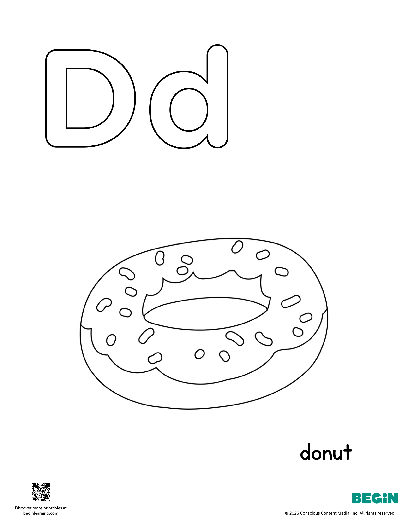 Printable Letter D