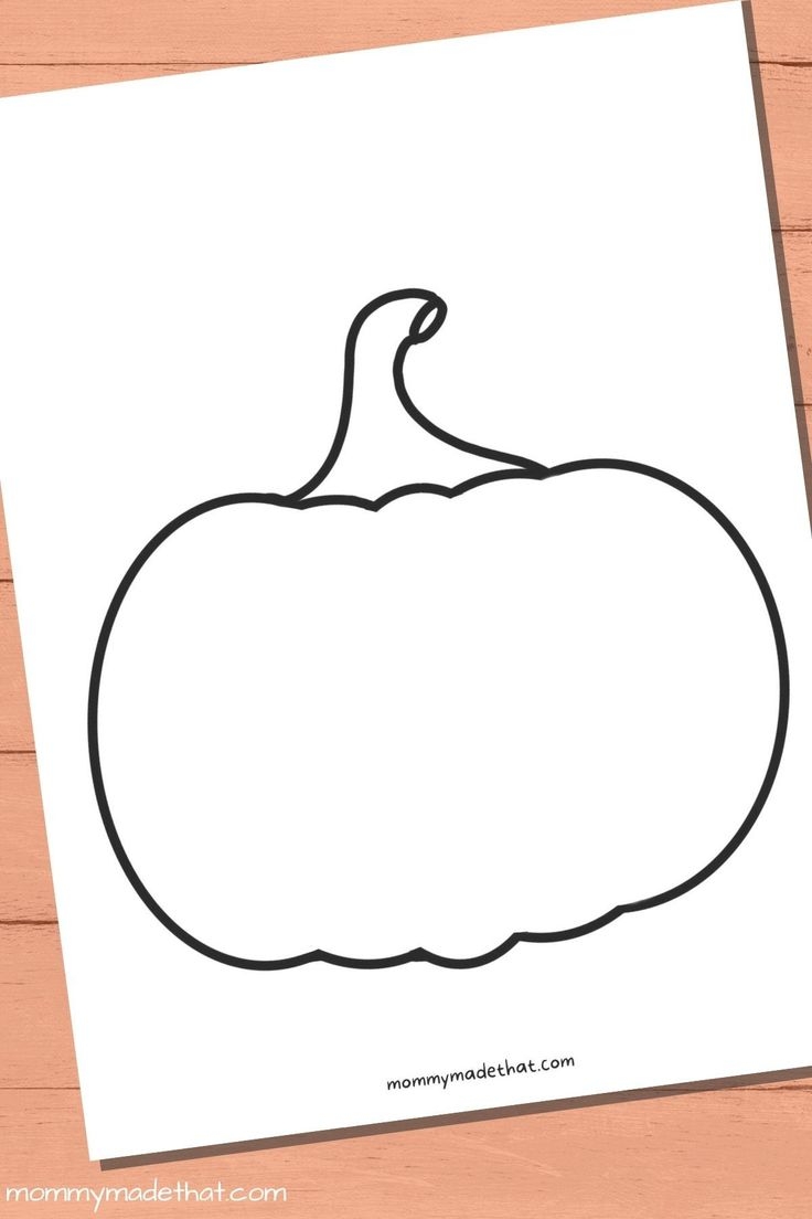 Pumpkin Outline Printable