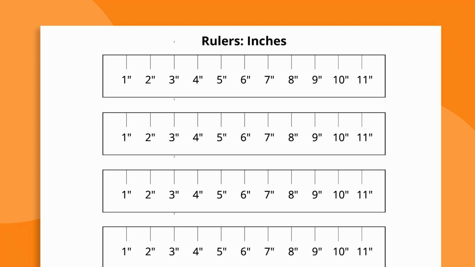 12 Inch Ruler Printable