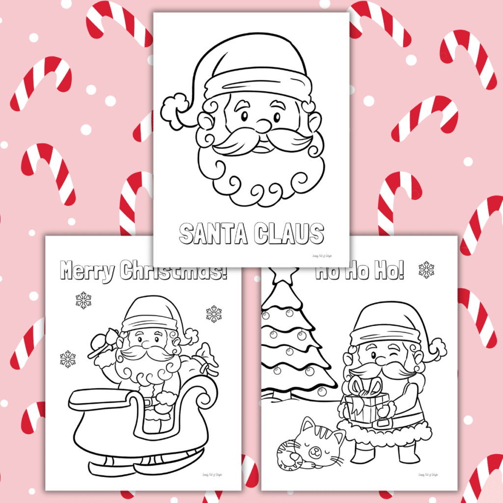 Free Santa Coloring Pages Printable