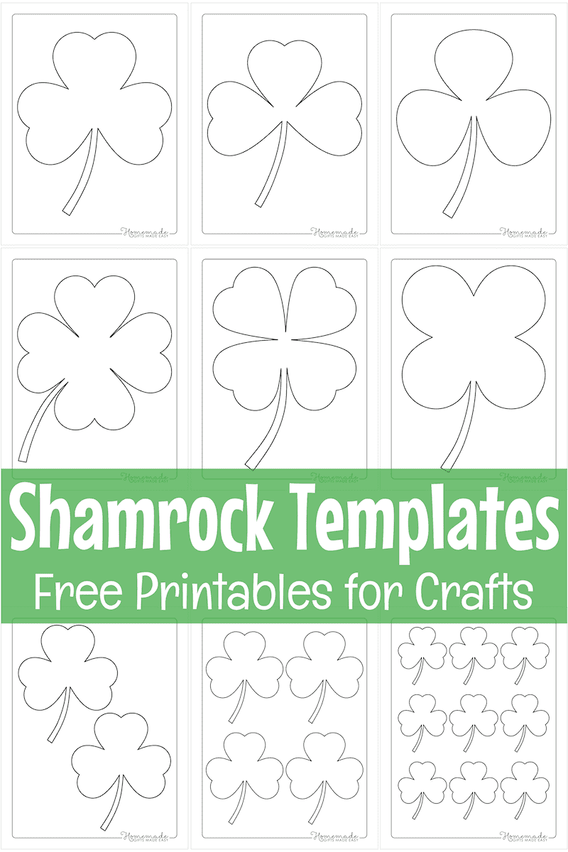 Free Shamrock Template Printable