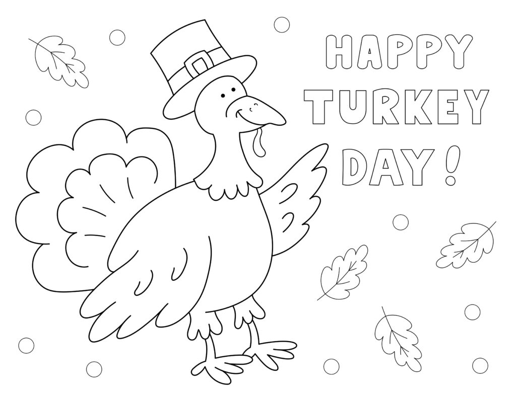 Printable Thanksgiving Coloring Sheet