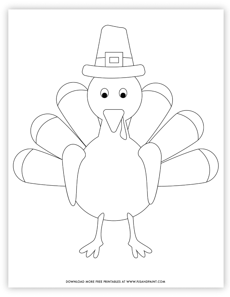 Free Turkey Printable Coloring Pages