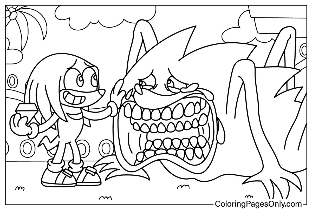  FREE Shin Sonic Coloring Pages Https t co ZvJ4YFYegM 
