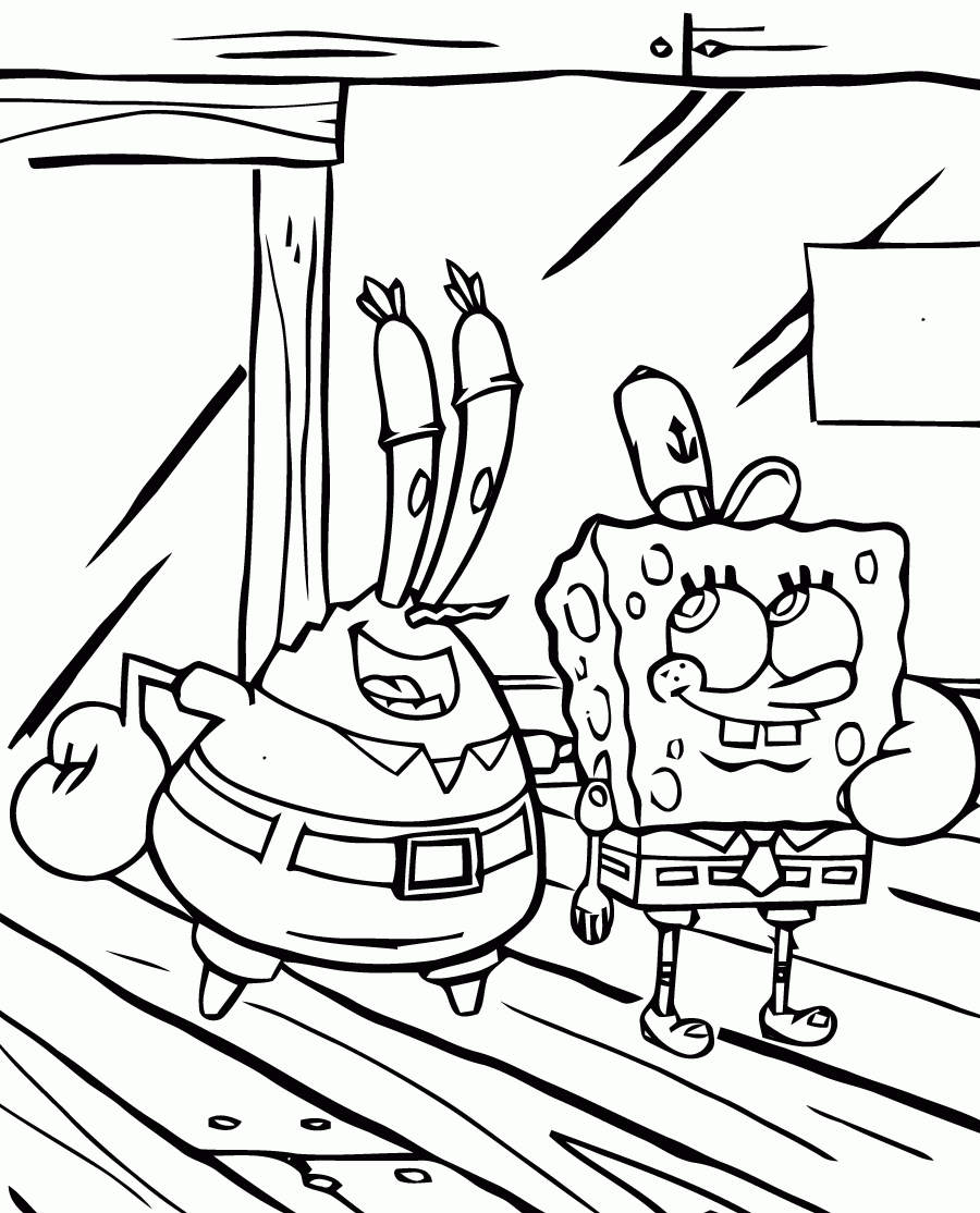 Spongebob Printable Coloring