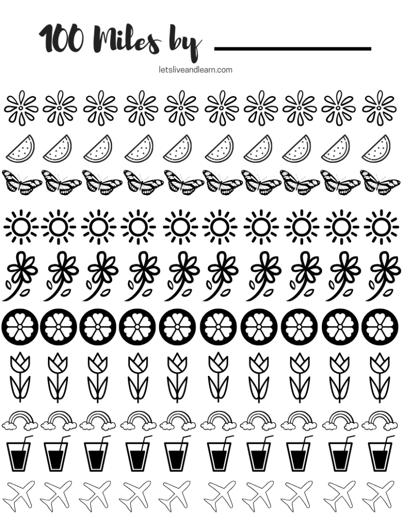 Running Tracker Printable Marathon