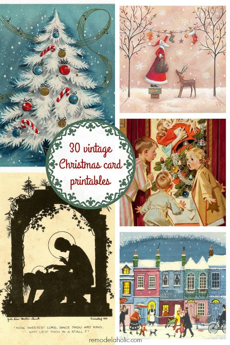 Vintage Christmas Printables Free