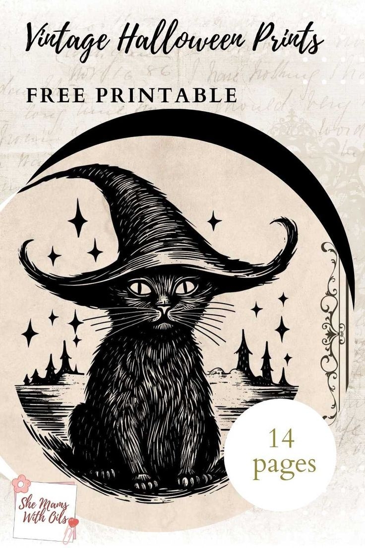 Free Vintage Halloween Prints