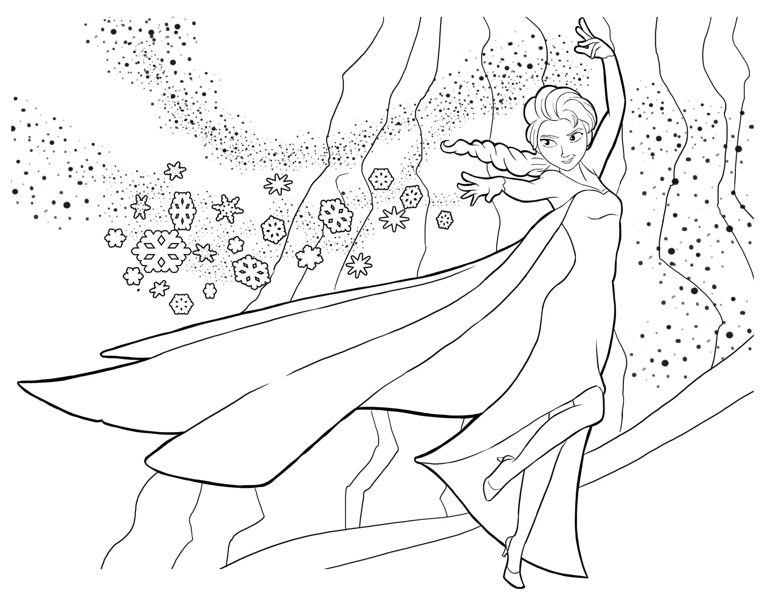 Elsa Printable Coloring Pages