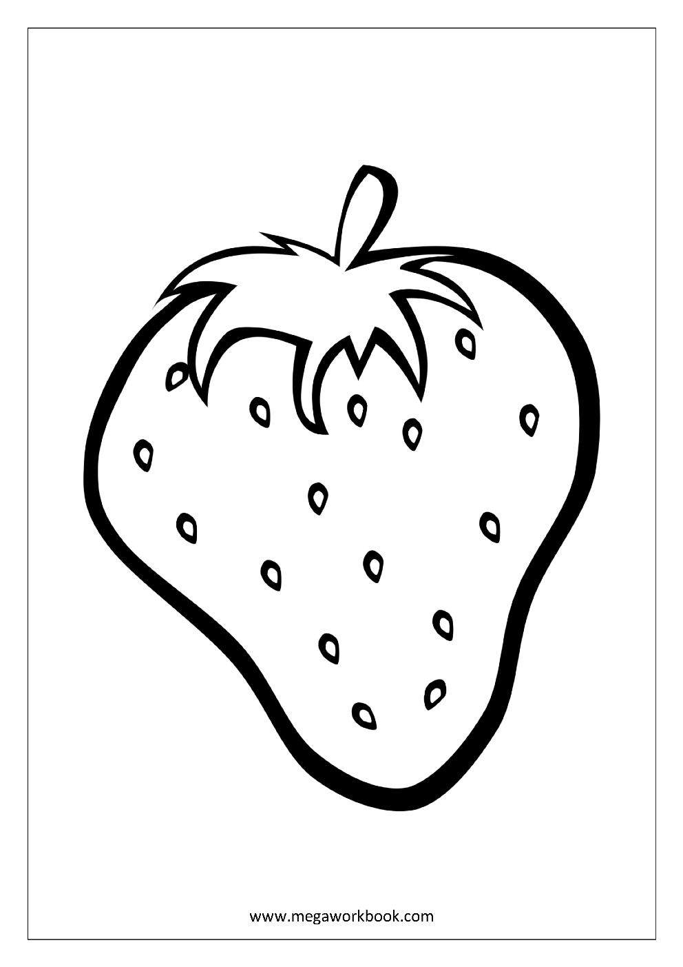 Printable Fruit Coloring Pages