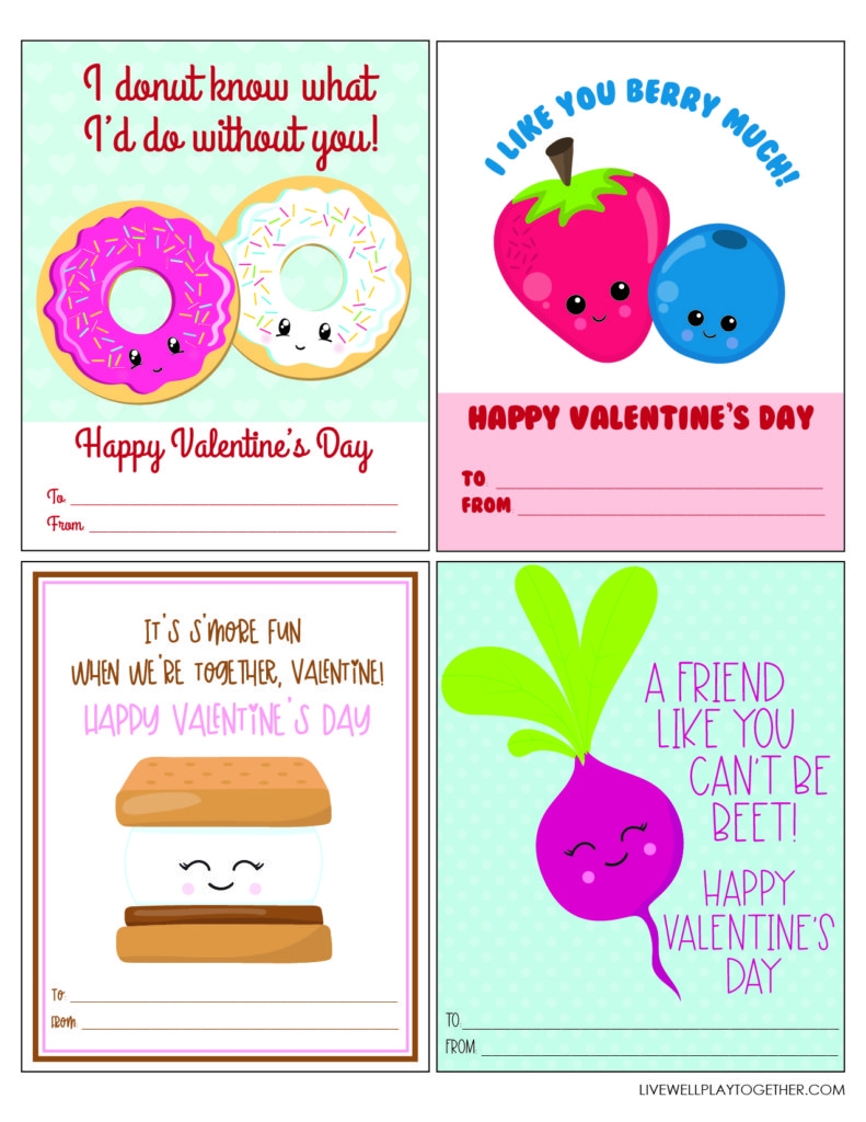 Funny Food Pun Valentine s Day Cards Free Printable Live Well 