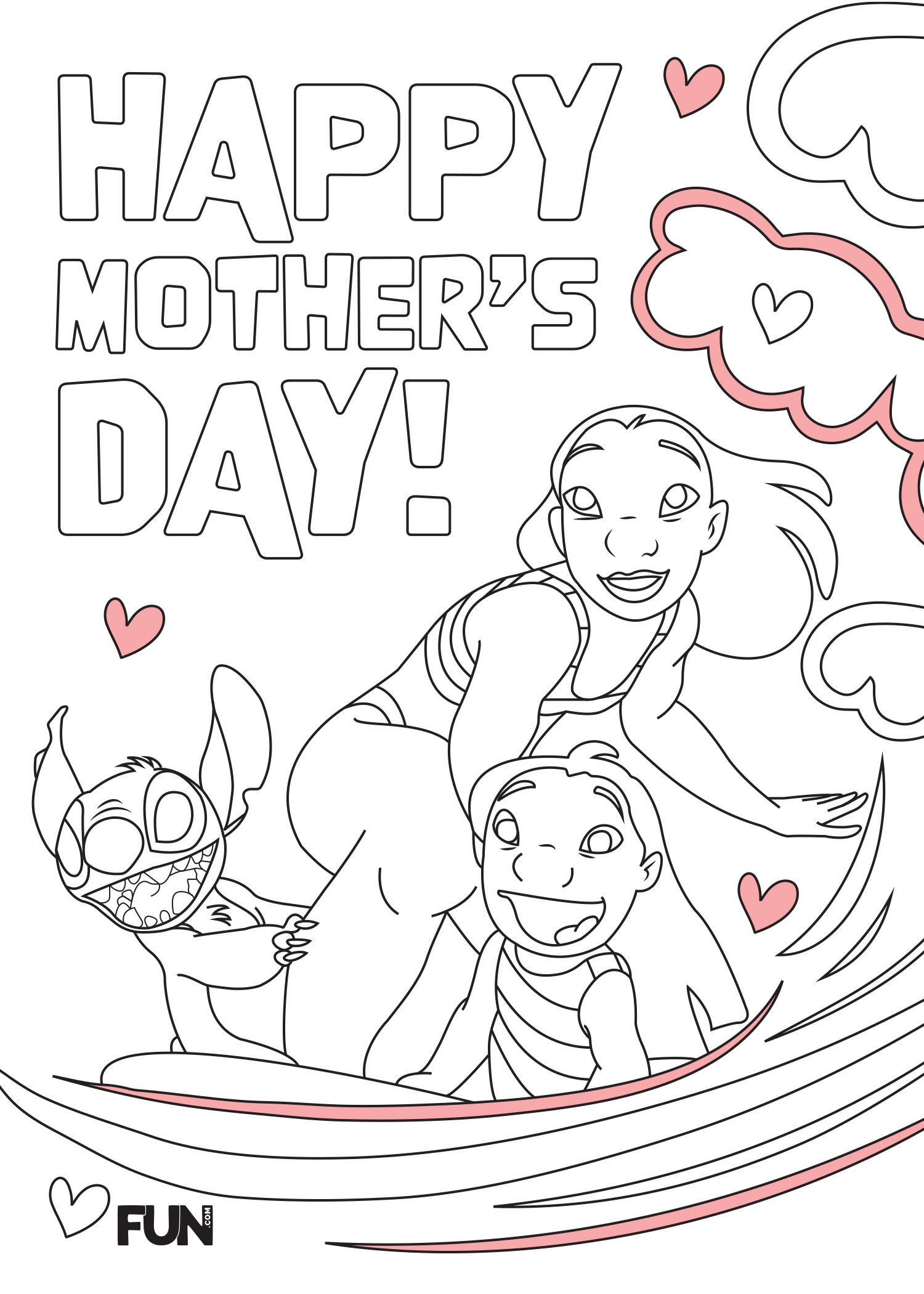 Geeky Mother s Day Coloring Cards To Win Mom Points Printables 
