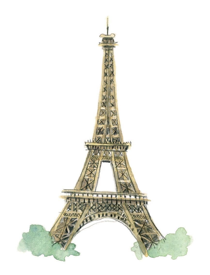 Gemma O Neill Artist amp Illustrator Eiffel Tower Paris Art Print 