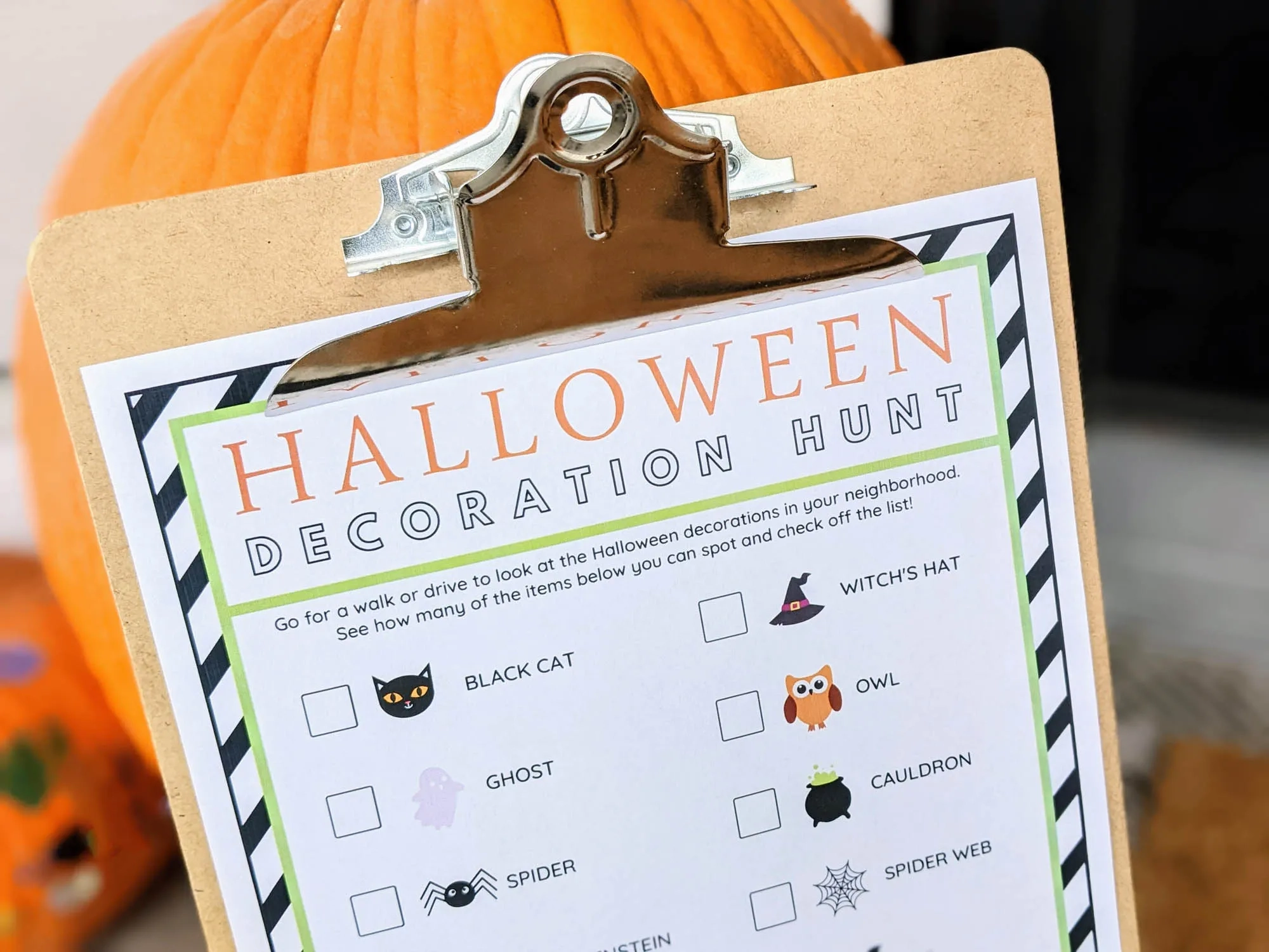 Halloween Decoration Scavenger Hunt Free Printable The Many 