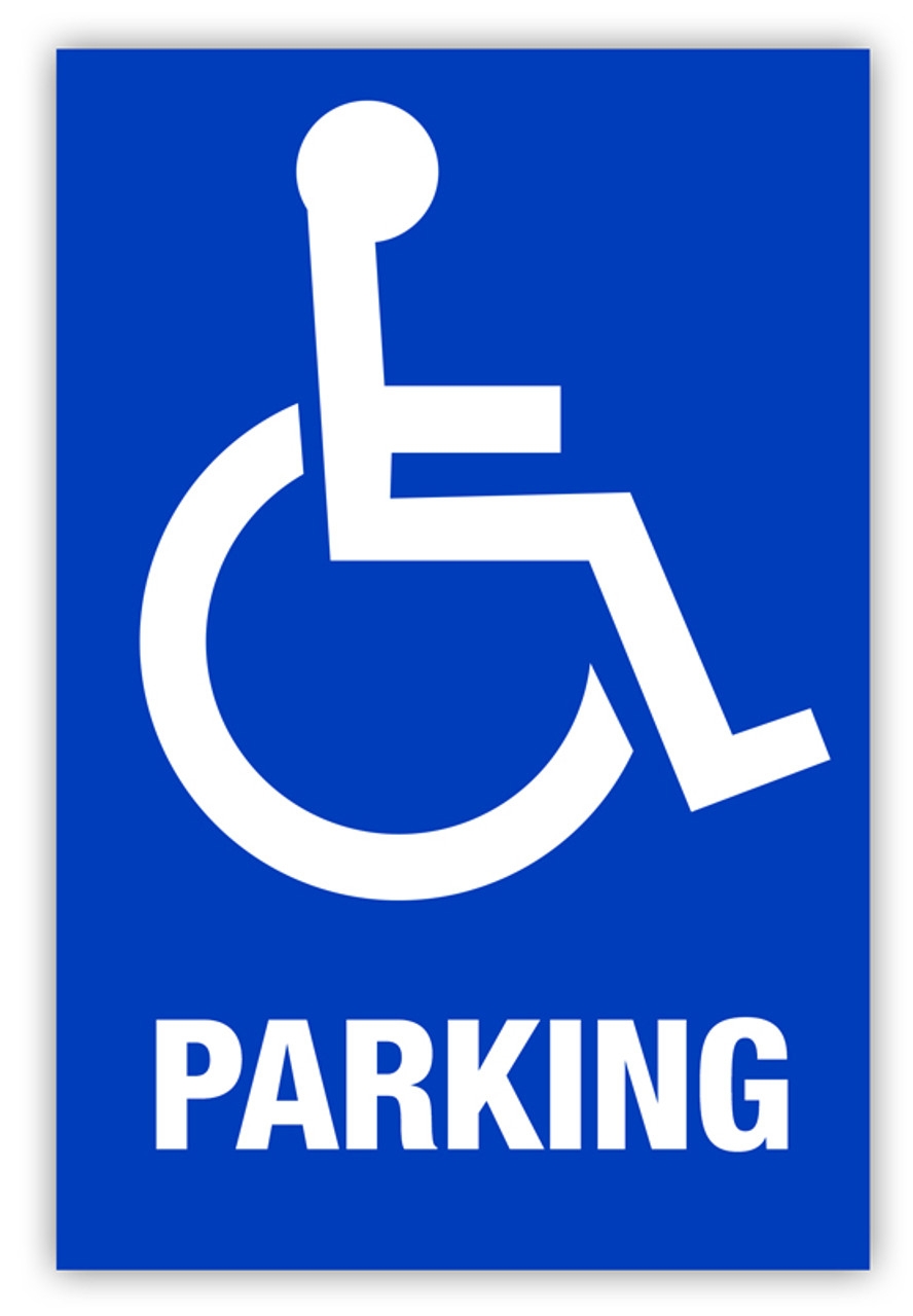 Handicap Parking Label