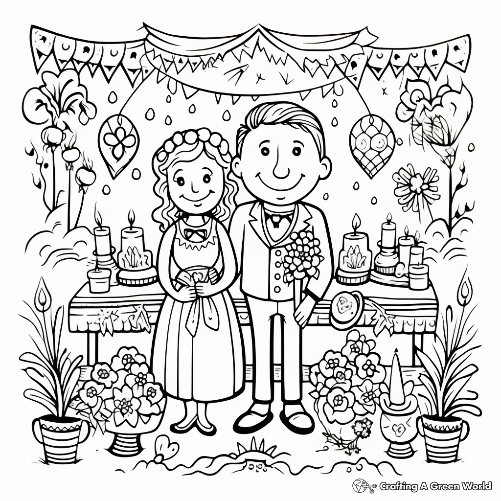 Happy Anniversary Coloring Pages Free amp Printable 