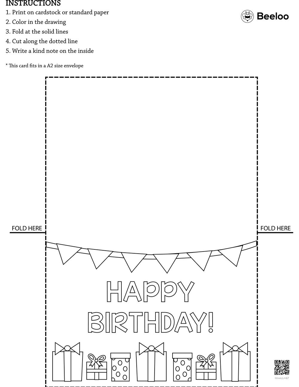 Printable Birthday Card For Kids